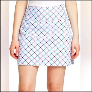 Lady Hagan Pull On Athletic Golf Skort​ Skirt Stars Red White Blue Size M - NWT